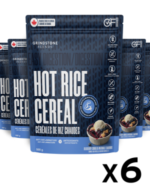 Grindstone Blends Cream of Rice Blueberry Cobbler Stock-up Case 6x 500g