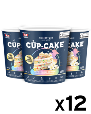 Grindstone Blends CUP-CAKE French Vanilla Confetti 60g 12 Pack